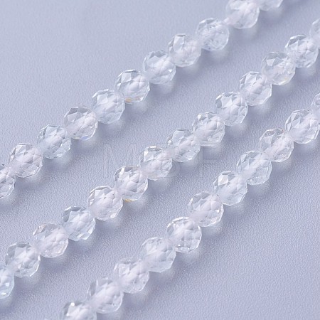 Natural White Topaz Beads Strands G-F619-28-3mm-1