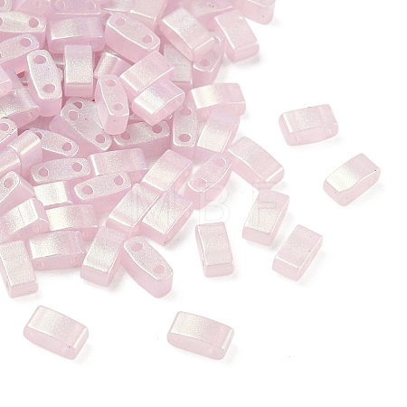 Glass 2-Hole Baking Paint Glass Seed Beads GLAA-G130-01A-1