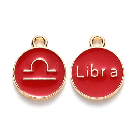 Alloy Enamel Pendants LS-ENAM-S124-01B-07K-1