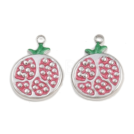 304 Stainless Steel Enamel Pendants STAS-Z166-23E-P-1