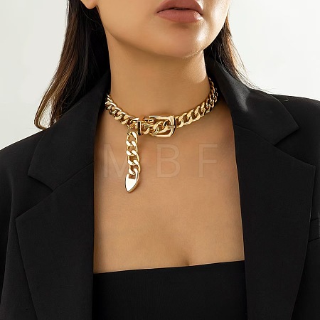 CCB Belt Buckle Choker Necklaces IA9570-1-1