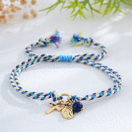 Brass Charm Bracelets TC3588-7-1