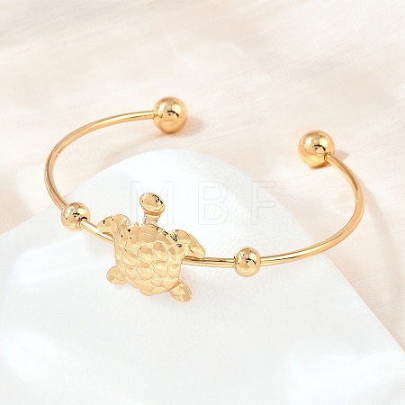 Ocean Theme 304 Stainless Steel Cuff Bangles SA-Z002-02G-02-1