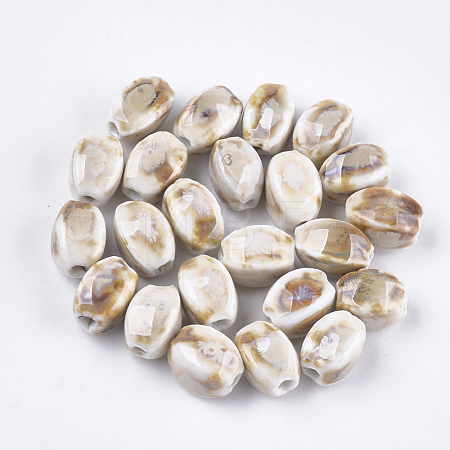 Handmade Porcelain Beads PORC-S498-07G-1