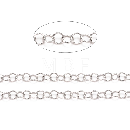 Tarnish Resistant 304 Stainless Steel Rolo Chains CHS-F011-08F-P-1
