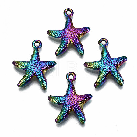 Rainbow Color Alloy Pendants PALLOY-S180-062-RS-1