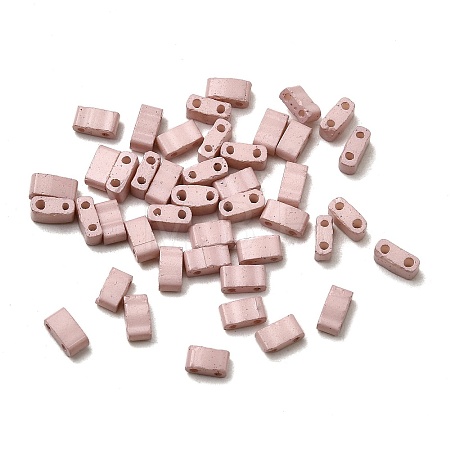 2-Hole Baking Paint Glass Seed Beads SEED-S023-17B-42-1