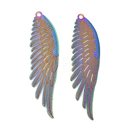 304 Stainless Steel Big Pendants STAS-I329-06RC-1