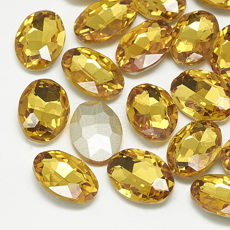 Pointed Back Glass Rhinestone Cabochons RGLA-T080-18x25mm-22-1