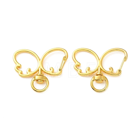 Zinc Alloy Swivel Clasps FIND-K026-02G-1
