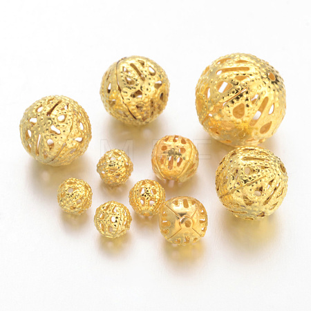 Iron Filigree Beads E589Y-G-1