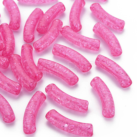 Transparent Crackle Acrylic Beads CACR-S009-001A-N82-1