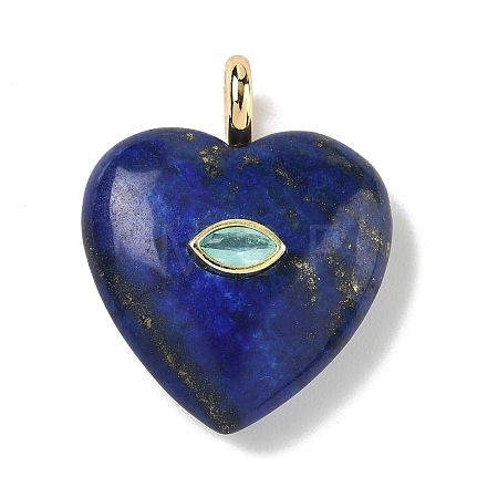 Dyed Natural Lapis Lazuli Pendants G-P585-03G-07-1