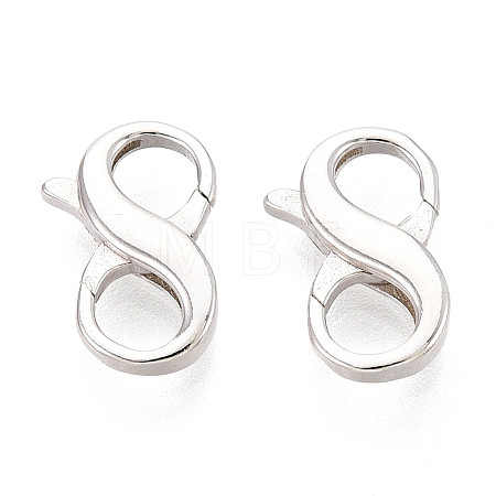 925 Sterling Silver Double Opening Lobster Claw Clasps STER-T008-73S-02-1