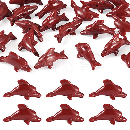 20Pcs Synthetic Coral Carved Beads CORA-TA0001-01C-1