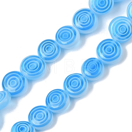 Handmade Lampwork Beads Strands LK-R004-51D-1