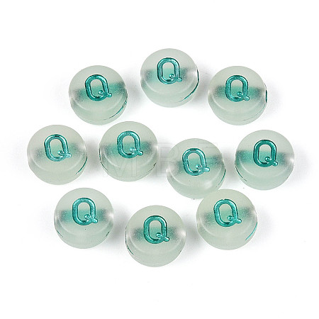 Luminous Frosted Acrylic Beads FACR-T008-02Q-1