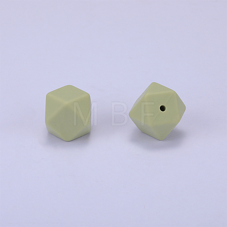 Hexagonal Silicone Focal Beads SI-JX0020A-70-1