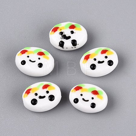 Handmade Porcelain Ceramic Beads PORC-Q005-07F-1