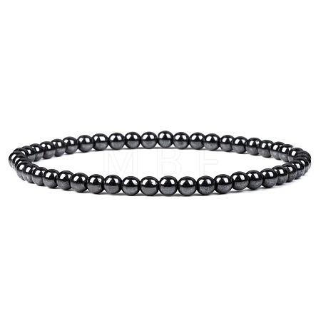 4MM Non-magnetic Hematite Stretch Bracelets RP2095-6-1