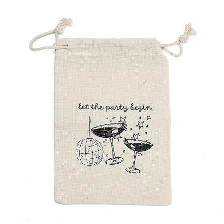 Cloth Hangover Kit Party Favor Drawstring Bags ABAG-A012-05B-02-1
