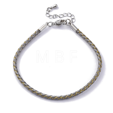 Polyester Cord Braided Bracelet Makings MAK-Z003-01P-13-1
