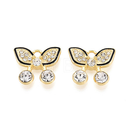 Alloy Rhinestone Pendants FIND-N012-04KCG-1
