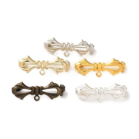 Brass Brooches Findings KK-M285-34-1