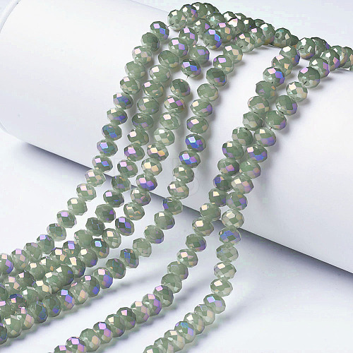 Electroplate Glass Beads Strands EGLA-A034-J4mm-G04-1