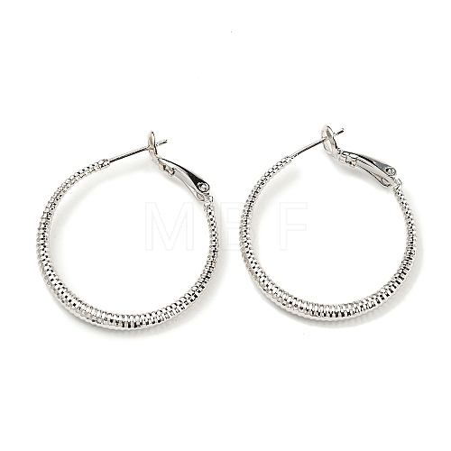 Twisted Big Ring Huggie Hoop Earrings for Girl Women KK-C224-05P-01-1