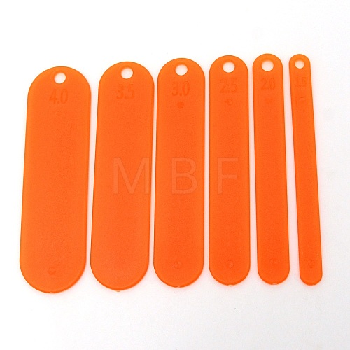 6 Sizes Plastic Fishing Net Shuttle AJEW-WH0240-05-1