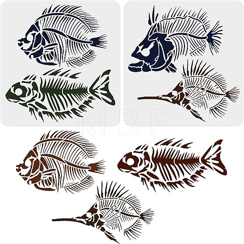Plastic Reusable Drawing Painting Stencils Templates DIY-WH0172-904-1