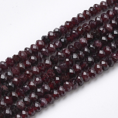 Natural Garnet Beads Strands G-R362-05-1