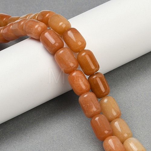 Natural Red Aventurine Beads Strands G-U018-A02-01-1