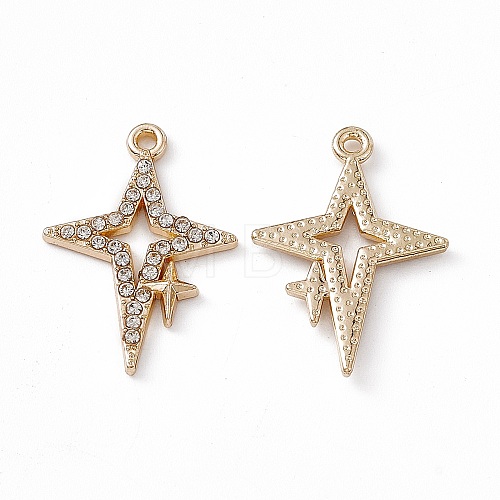 Alloy Rhinestone Pendants PALLOY-P287-08LG-01-1