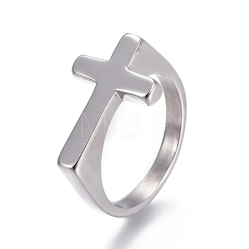 Tarnish Resistant 304 Stainless Steel Finger Rings RJEW-O032-12P-18mm-1