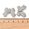 Brass Micro Pave Cubic Zirconia Chandelier Component Links KK-K422-15P-3