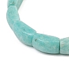 Natural Amazonite Bead Stretch Bracelets for Women Men BJEW-C097-02A-23-2