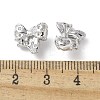 Brass Micro Pave Clear Cubic Zirconia Pendants KK-A236-17P-3