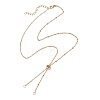 304 Stainless Steel Cable Chain Satellite Chain Slider Necklace Making AJEW-JB01511-01-1