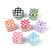 UV Plating Opaque Acrylic Beads OACR-T028-71-1