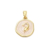 Brass Enamel Pendants KK-M314-08B-G01-1