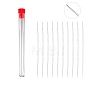 Tarnish Resistant Stainless Steel Collapsible Big Eye Beading Needles SENE-PW0013-02J-1