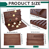 Wooden Commemorative Coin Organizer Slotted Display Stands ODIS-WH0086-228A-2