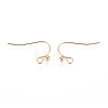 Brass Earring Hooks KK-L198-001G-1