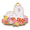 Animal Flower Alloy Enamel Pendants ENAM-Q508-01C-1