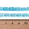 Crackle Transparent Glass Beads Strands GLAA-N068-05A-04-4