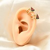 Brass Cuff Earrings EJEW-C186-02D-G-3