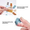 54Pcs 9 Colors Microfiber Leather Labels DIY-BY0001-13-4