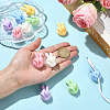 Yeah Gesture Thumb Shape Plastic Cable Organizer Clips PL-FZCA1FC-01B-4